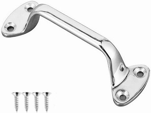 6 بوصة/150 مم 4 فتحات مقبض من الدرجة البحرية لقارب الكاياك، شديد التحمل 316 من الفولاذ المقاوم للصدأ مقبض كبير للباب مقبض درابزين سحب بديل مع السحابات (2) in Saudi Arabia