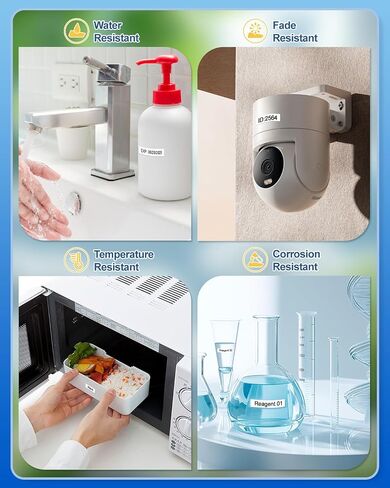 متوافق مع شريط الملصقات DYMO D1 45013، عبوات صانع الملصقات باللون الأسود على الأبيض in Kuwait