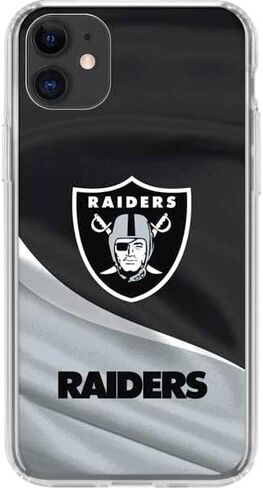 Skinit Clear Phone Case Compatible with iPhone 11 - Officially Licensed NFL Las Vegas Raiders Design in Saudi Arabia