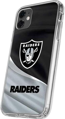 Skinit Clear Phone Case Compatible with iPhone 11 - Officially Licensed NFL Las Vegas Raiders Design in Saudi Arabia