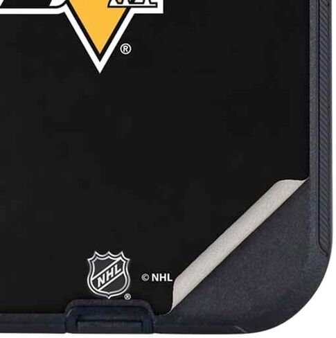 Skinit Decal Phone Skin Compatible with OtterBox Defender iPhone 14 Pro Max - Officially Licensed NHL Pittsburgh Penguins Solid Background Design in Saudi Arabia