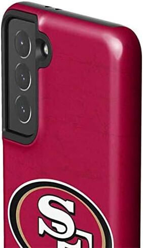 Skinit Pro Phone Case Compatible with Galaxy S21 5G - Officially Licensed NFL San Francisco 49ers Double Vision Design in Saudi Arabia