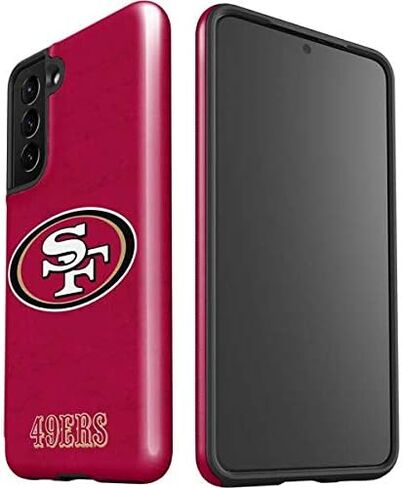 Skinit Pro Phone Case Compatible with Galaxy S21 5G - Officially Licensed NFL San Francisco 49ers Double Vision Design in Saudi Arabia