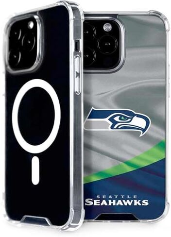 Skinit Phone Case Compatible with MagSafe iPhone 13 Pro Max - Officially Licensed NFL Seattle Seahawks Design in Saudi Arabia
