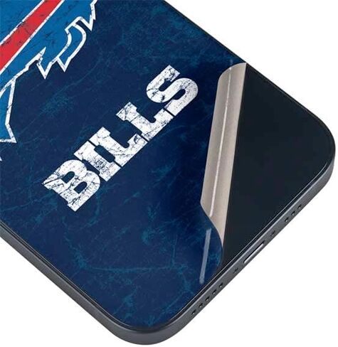 ملصق هاتف Skinit متوافق مع iPhone 15 Plus - تصميم مرخص رسميًا من NFL Buffalo Bills in Saudi Arabia