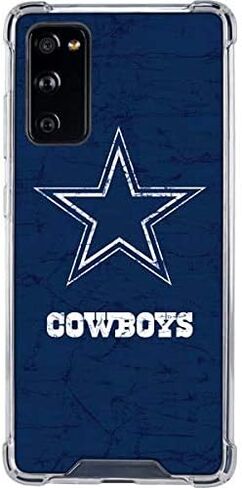 Skinit Clear Phone Case Compatible with Galaxy S20 FE - Officially Licensed NFL Dallas Cowboys Distressed Design in Saudi Arabia