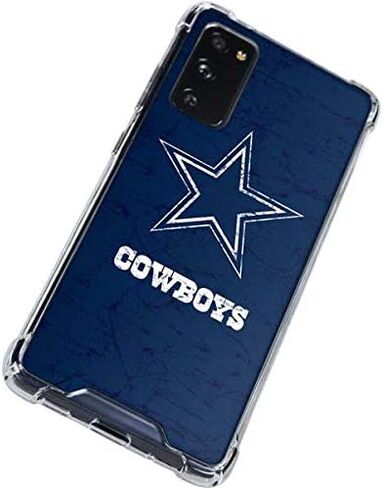 Skinit Clear Phone Case Compatible with Galaxy S20 FE - Officially Licensed NFL Dallas Cowboys Distressed Design in Saudi Arabia