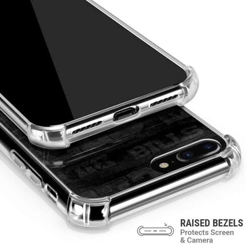 Skinit Clear Phone Case Compatible with iPhone 7/8 Plus - Officially Licensed NFL Buffalo Bills Black & White Design in Saudi Arabia