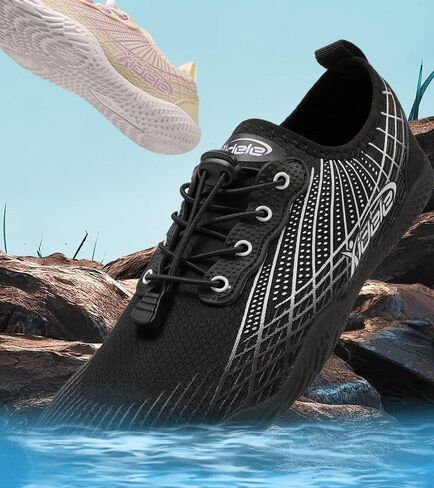 Quick-Dry Water Shoes Barefoot Aqua Socks for Swimming Beach Sports, Lightweight Comfort Pool Shoes for Women Men in Saudi Arabia