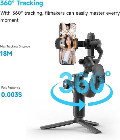 FeiyuTech SCORP-C2 Camera Gimbal Stabilizer with Built-in AI Tracking | 3-axis stabilizer with 7.72 lbs payload, native vertical shooting and intelligent tracking for DSLR & mirrorless cameras in Saudi Arabia
