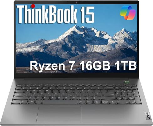 Lenovo Thinkbook 15 Business Labtop ، 15.6 "DHD Display ، AMD Ryzen 7 5825U (Beat I7-1165G7) ، 16GB RAM ، 512GB SSD ، FP Reader ، HDMI ، RJ45 ، WebCAM ، WI-FI 6 ، Window 11 Pro ، Gray ، in Saudi Arabia