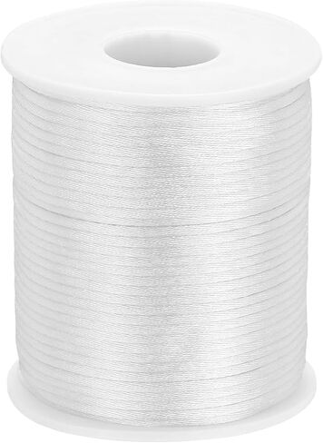 1.5mm 110 ياردة أسود ساتان ساتان نايلون ساتان للأساور المضفر مجوهرات صنع الرياح رنين الأنيقة قلادة قذر قلادة الجزء الأكبر خيط ماكرم مقطع كومهيمو كومهيمو in Kuwait