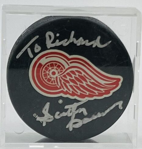 Scotty Bowman Autograph Signed Detroit Wings Hockey Puck JSA Authentic - Hockey Slabbed Autographed Rookie Cards in Saudi Arabia
