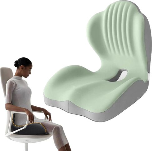 9999pcs Sweevly Posture and Seat Cushion, 2025 Upgrade Memory Foam L-Shaped Integrated Seat Cushions, Posture Corrector Seat Cushion (9999pcs Black) in Saudi Arabia