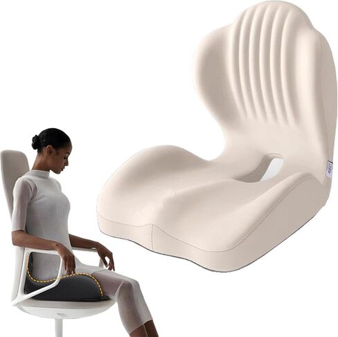 9999pcs Sweevly Posture and Seat Cushion, 2025 Upgrade Memory Foam L-Shaped Integrated Seat Cushions, Posture Corrector Seat Cushion (9999pcs Black) in Saudi Arabia