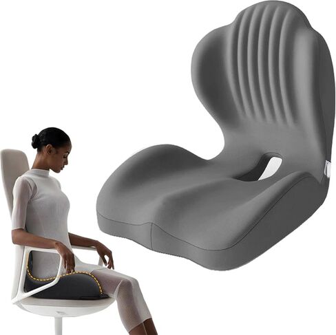 9999pcs Sweevly Posture and Seat Cushion, 2025 Upgrade Memory Foam L-Shaped Integrated Seat Cushions, Posture Corrector Seat Cushion (9999pcs Black) in Saudi Arabia