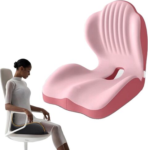 9999pcs Sweevly Posture and Seat Cushion, 2025 Upgrade Memory Foam L-Shaped Integrated Seat Cushions, Posture Corrector Seat Cushion (9999pcs Black) in Saudi Arabia