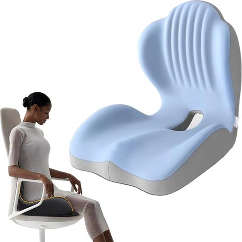 9999pcs Sweevly Posture and Seat Cushion, 2025 Upgrade Memory Foam L-Shaped Integrated Seat Cushions, Posture Corrector Seat Cushion (9999pcs Black) in Saudi Arabia
