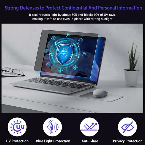 23.8 "كمبيوتر شاشة الخصوصية لنسبة العرض إلى ارتفاع 16: 9 ، ومكافحة القابلة للإزالة من الجوانب ، ومكافحة الوجه/مضاد للوجود ، وكتلة الضوء الأزرق ، وحماية الأشعة فوق البنفسجية ، وتقليل الإجهاد ، ومكافحة الخسارة ، ويناسب 23.8 بوصة 16: 9 in Kuwait