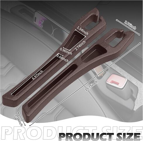 2PCS CAR SET GAP Filler Organizer ، MultiFunical Car Gap Filler Organizer Storages Behing Phone Bead يتجنب السقوط ، مانع السيارات العالمي بين ملحقات السيارات منظم السيارات منظم السيارات in Saudi Arabia