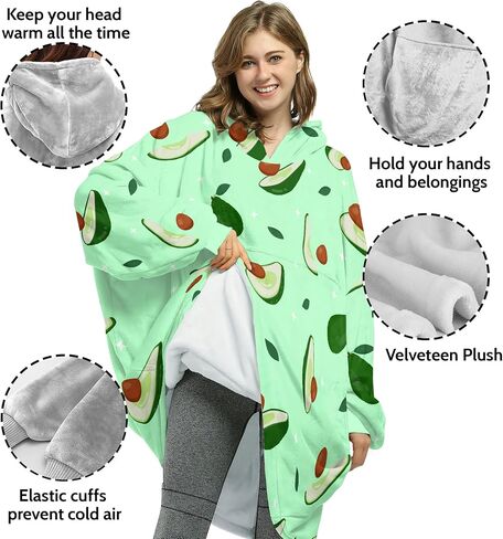 Mama Bear Blanket Hoodie – Buffalo Plaid Wearable Blanket For Mom Or Wife – Mothers Day Gifts For Mom From Daughter, Son and Husband – Gifts For Wife From Husband, Wife Birthday Gifts in Saudi Arabia