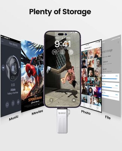 محرك أقراص فلاش 405 ميجابايت/ثانية 128 جيجابايت ، عصا الذاكرة USB3.2 قراءة محرك الإبهام مع سلسلة مفاتيح USB محرك أقراص محرك أقراص USB المعد in Saudi Arabia