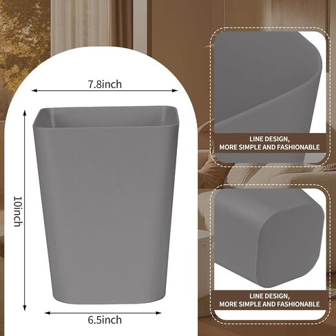 Trash Can - Small Waste basketbin - 1.8 Gallon- for Office,Home,Bathroom,Kitchen - Black in Saudi Arabia