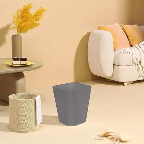 Trash Can - Small Waste basketbin - 1.8 Gallon- for Office,Home,Bathroom,Kitchen - Black in Saudi Arabia