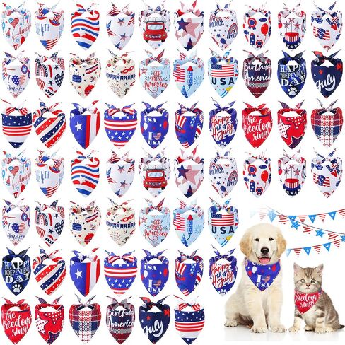 60 PCS Christmas Dog Bandanas Bulk XMAS Cat Cat Pibs قابلة للتعديل الكلب المثلث الألياف الأليف العطلة للحيوانات الأليفة الصغيرة إلى كبيرة للحيوانات الأليفة (نمط سانتا) in Kuwait