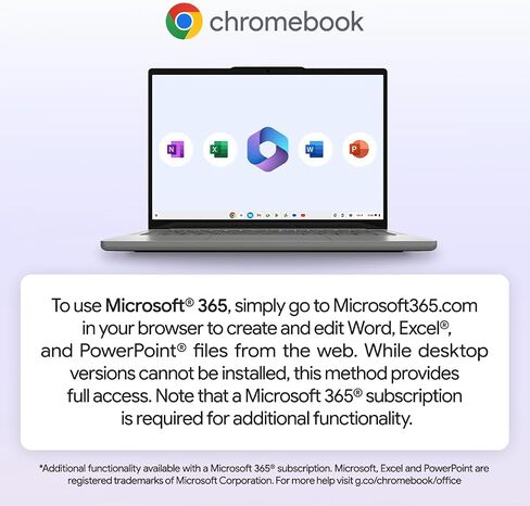 Lenovo Ideapad Slim 3 Chromebook 2025 ، Mediatek Kompanio 520 ، 14 ″ FHD Display (1920 × 1080) ، Chrome OS ، 4GB LPDDR4X ، تخزين 320 جيجا بايت (64 جيجا بايت EMMC+256 جيجابايت) in Kuwait