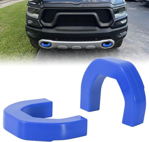 أغطية خطاف السحب تتناسب مع F150 2004-2024 BASE BASE/BIG BEND/OUTER BANKS 2021-2024 ، Hitch Cover Front Thuck Car Hooks متوافقة مع إكسسوارات TUNDRA 2017-2021 (الأزرق) in Kuwait