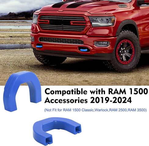 أغطية خطاف السحب تتناسب مع F150 2004-2024 BASE BASE/BIG BEND/OUTER BANKS 2021-2024 ، Hitch Cover Front Thuck Car Hooks متوافقة مع إكسسوارات TUNDRA 2017-2021 (الأزرق) in Kuwait