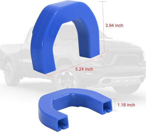 أغطية خطاف السحب تتناسب مع F150 2004-2024 BASE BASE/BIG BEND/OUTER BANKS 2021-2024 ، Hitch Cover Front Thuck Car Hooks متوافقة مع إكسسوارات TUNDRA 2017-2021 (الأزرق) in Kuwait