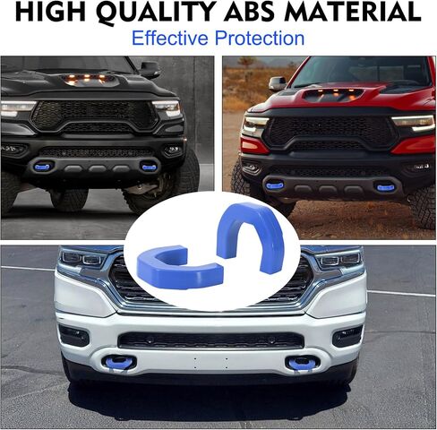 أغطية خطاف السحب تتناسب مع F150 2004-2024 BASE BASE/BIG BEND/OUTER BANKS 2021-2024 ، Hitch Cover Front Thuck Car Hooks متوافقة مع إكسسوارات TUNDRA 2017-2021 (الأزرق) in Kuwait