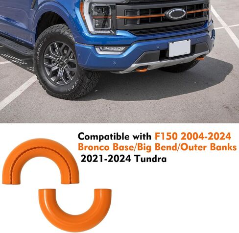 أغطية خطاف السحب تتناسب مع F150 2004-2024 BASE BASE/BIG BEND/OUTER BANKS 2021-2024 ، Hitch Cover Front Thuck Car Hooks متوافقة مع إكسسوارات TUNDRA 2017-2021 (الأزرق) in Kuwait