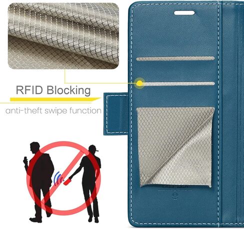 Sinianl متوافق مع iPhone 15 Pro Max Wallet Case مع RFID حظر للنساء Men Card Card Card Clasp Clasp Kickstand Case for iPhone 15 Pro Max Black in Kuwait