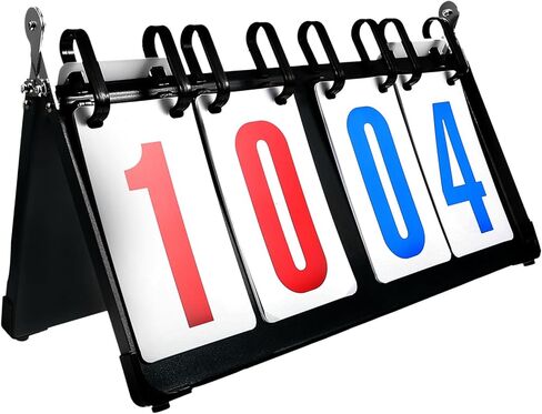 POPETPOP Portable Digital Scoreboard for Basketball Volleyball Soccer Flip Scorekeeper Made of PVC Metal Cold Plate in Saudi Arabia