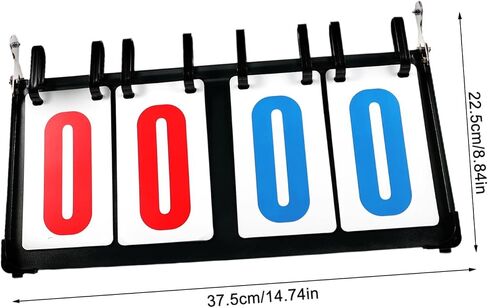 POPETPOP Portable Digital Scoreboard for Basketball Volleyball Soccer Flip Scorekeeper Made of PVC Metal Cold Plate in Saudi Arabia