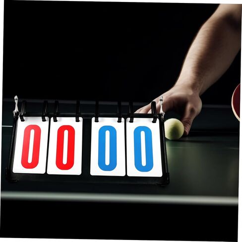 POPETPOP Portable Digital Scoreboard for Basketball Volleyball Soccer Flip Scorekeeper Made of PVC Metal Cold Plate in Saudi Arabia
