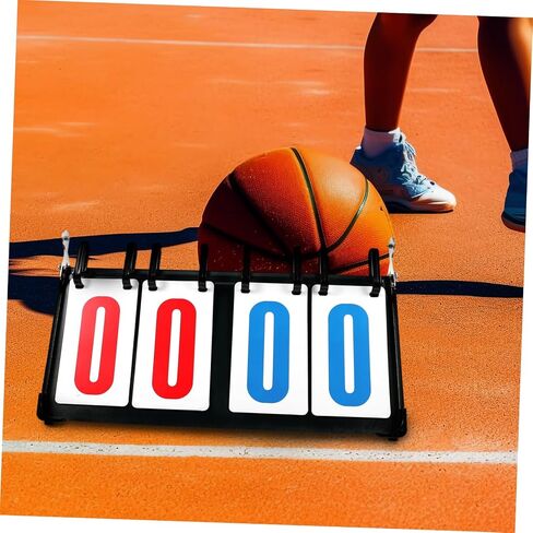 POPETPOP Portable Digital Scoreboard for Basketball Volleyball Soccer Flip Scorekeeper Made of PVC Metal Cold Plate in Saudi Arabia