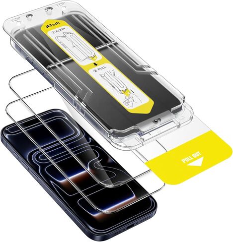 JETech Screen Protector for iPhone 17 Pro Max 6.9-Inch, 10-Second Super Easy Installation Kit with One-Step Alignment Tray, Anti-Fingerprint Tempered Glass Film, Case-Friendly, HD Clear, 2-Pack in Saudi Arabia