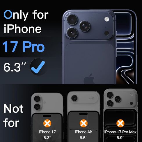 JETech Screen Protector for iPhone 17 Pro Max 6.9-Inch, 10-Second Super Easy Installation Kit with One-Step Alignment Tray, Anti-Fingerprint Tempered Glass Film, Case-Friendly, HD Clear, 2-Pack in Saudi Arabia