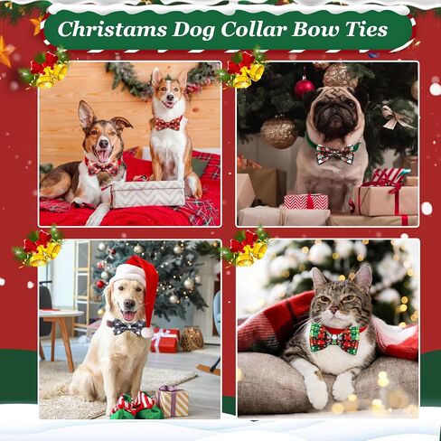 Silkfly 60 Pcs Plaid Dog Collar Bow Ties Bulk Dog Bowtie Holiday Dog Accessories Puppy Bows Detachable Collar Charms for Small Medium Large Dogs Cat Grooming Supplies Pet Costume (Fall Pattern) in Saudi Arabia