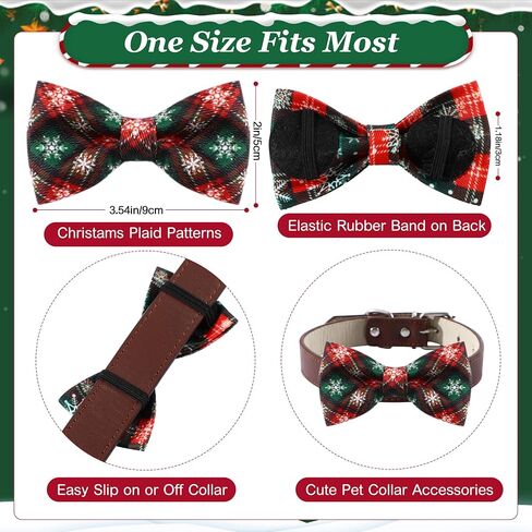 Silkfly 60 Pcs Plaid Dog Collar Bow Ties Bulk Dog Bowtie Holiday Dog Accessories Puppy Bows Detachable Collar Charms for Small Medium Large Dogs Cat Grooming Supplies Pet Costume (Fall Pattern) in Saudi Arabia