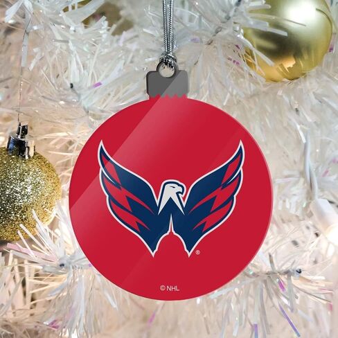 GRAPHICS & MORE NHL Washington Capitals Logo Acrylic Christmas Tree Holiday Ornament in Saudi Arabia