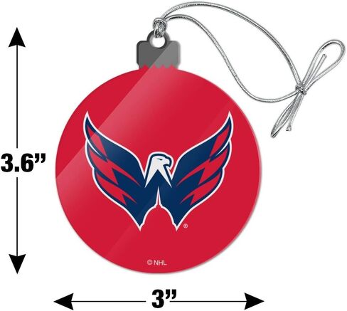 GRAPHICS & MORE NHL Washington Capitals Logo Acrylic Christmas Tree Holiday Ornament in Saudi Arabia