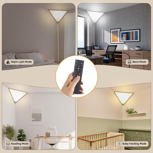 2 حزمة مصباح زاوية مع مصباح LED 9W وبعد ، مصباح زاوية درجة حرارة 3 لون ، قابلية قابلة للضايق في مصابيح قلادة للسقف مع ظل الأكريليك ، قم بتوصيل ضوء السقف لغرفة المعيشة وغرفة النوم in Saudi Arabia