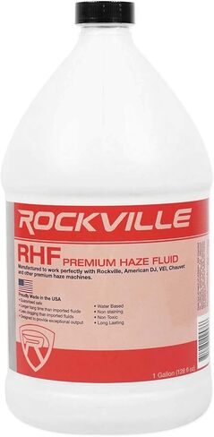 (5) Rockville RHF Gallon Water-Based Haze Machine Fuid Juice/Non-Clog/Long Hang Time in Kuwait