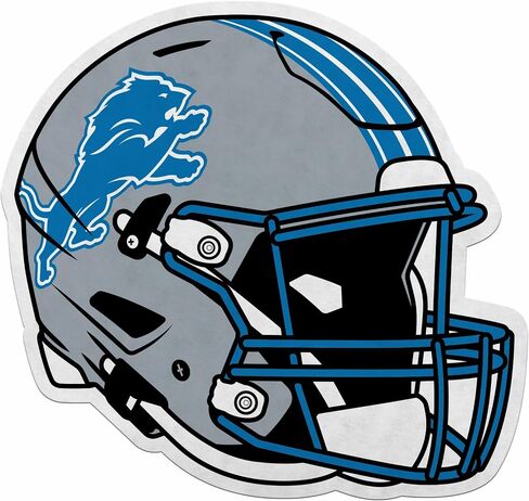 Rico Industries NFL Football Detroit Lions Helmet Shape Cut Pennant - Home and Living Room Décor - Soft Felt EZ to Hang in Saudi Arabia