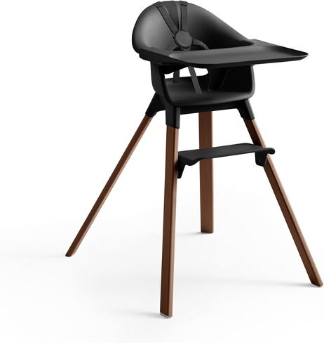Stokke Clikk High Chair, White - All-in-One High Chair with Tray + Harness - Light, Durable & Travel Friendly - Ergonomic with Adjustable Features - Best for 6-36 Months or Up to 33 lbs in Kuwait